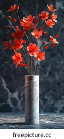 red flowers