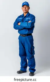 blue uniform