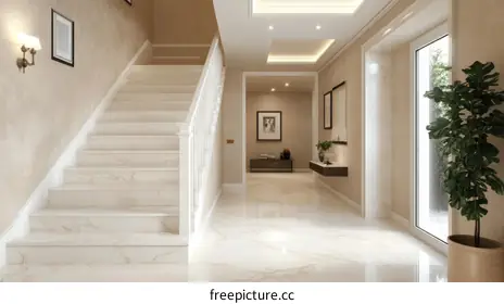marble stairs