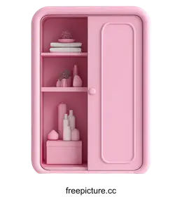 pink cabinet