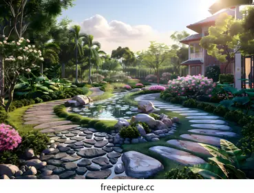 Garden landscape design