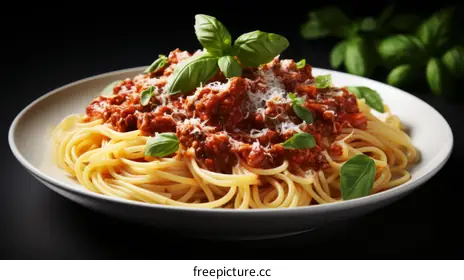 spaghetti with sauce