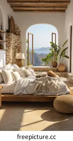 wooden bed
