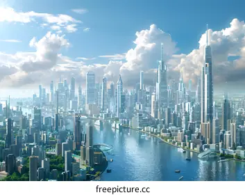 futuristic city