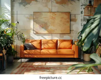 leather sofa