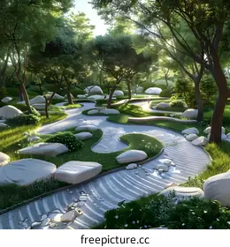 dry landscape garden