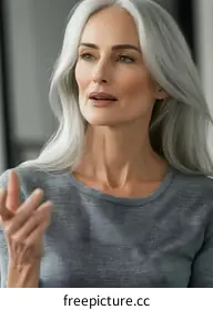 silver hair