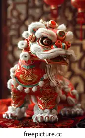 Lion dance performance