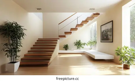 wooden stairs