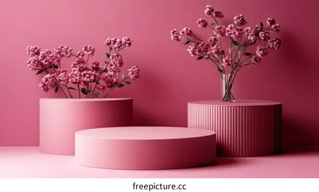 pink vase