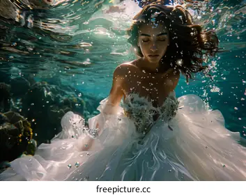underwater portrait