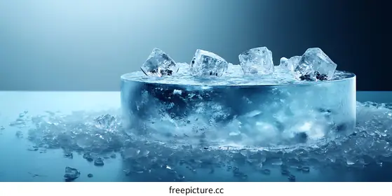 frozen water