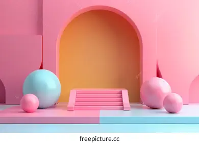 pink background