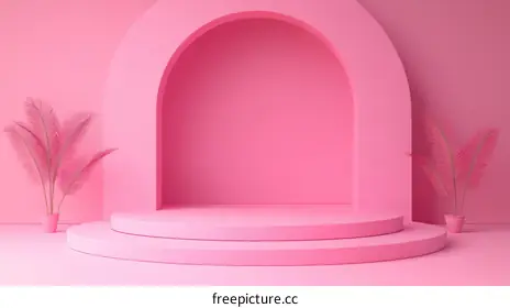 pink background