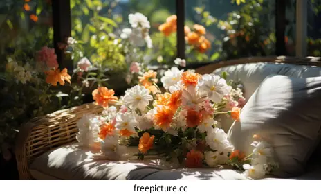 orange flowers