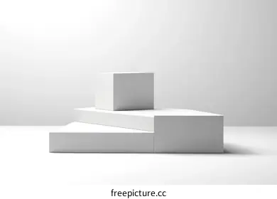 white podium