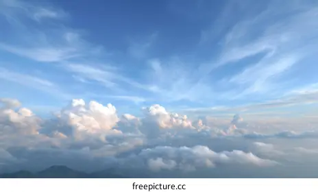 fluffy clouds