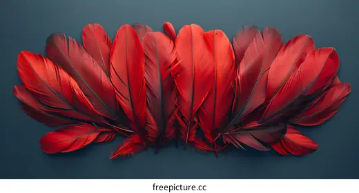 red feathers