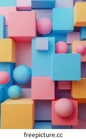 colorful cubes