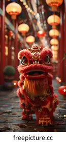 Chinese lion dance