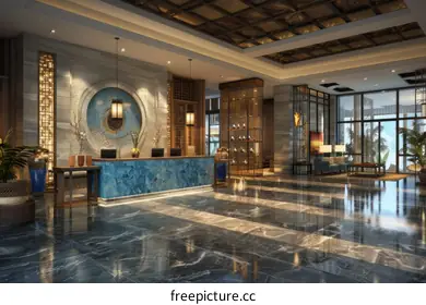 hotel lobby