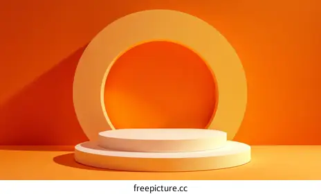 orange background