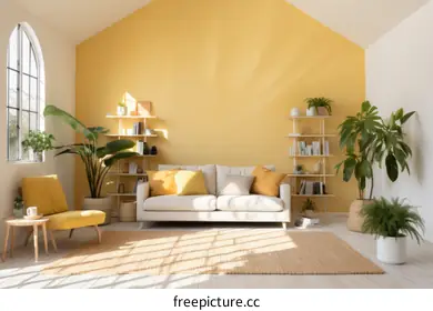 yellow wall
