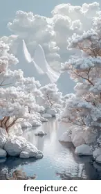 frozen trees