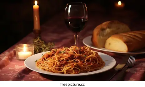 spaghetti with pesto