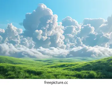 fluffy clouds