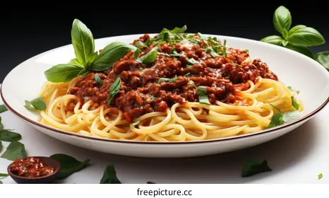 spaghetti with tomato sauce