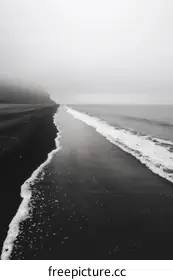 black sand