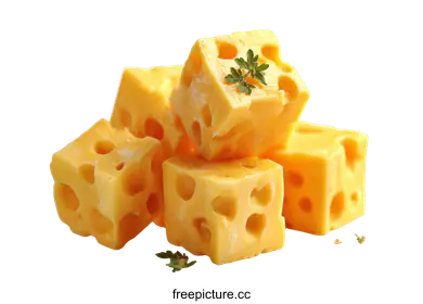 cubed cheese