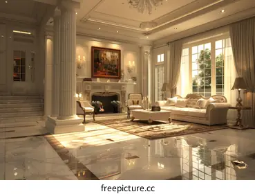 marble floor