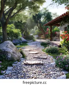 lush garden