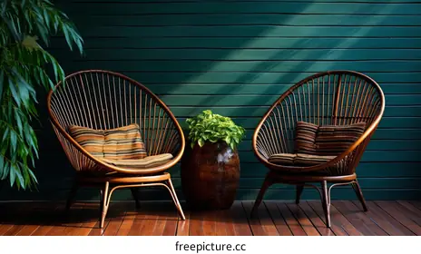 wicker chairs
