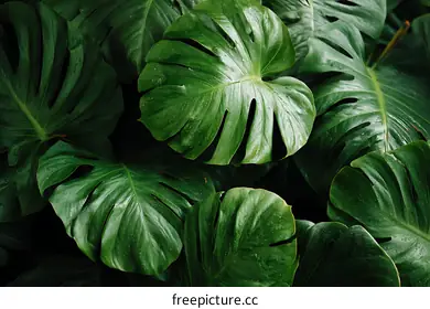 monstera leaves