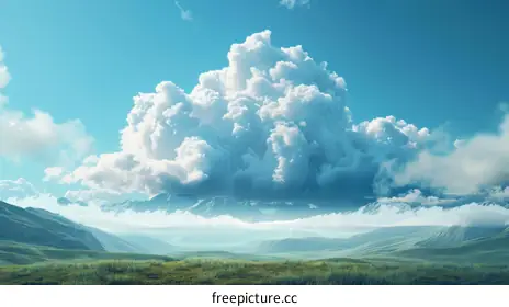 fluffy clouds