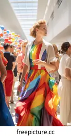 rainbow dress