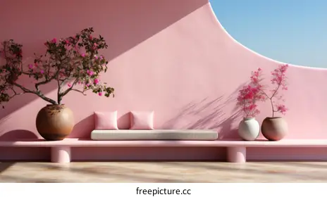 pink wall