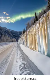 frozen waterfall
