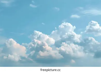fluffy clouds