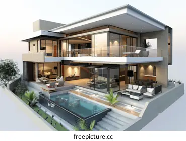 modern villa