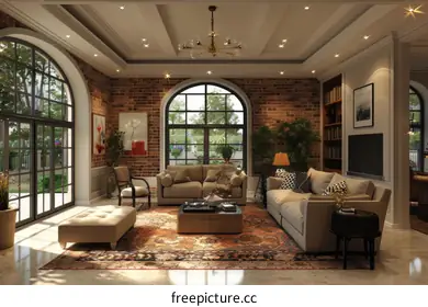 arched windows