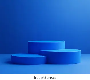 blue podium