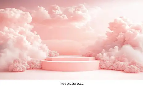 pink clouds