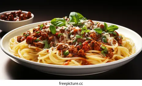 spaghetti with tomato sauce