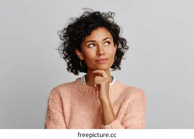 thoughtful expression