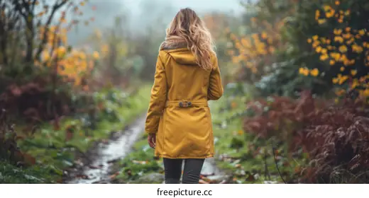 yellow coat