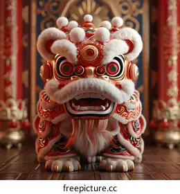 Lion dance performance